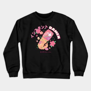 Japanese Ramen Sakura Flavor Anime Aesthetic Crewneck Sweatshirt